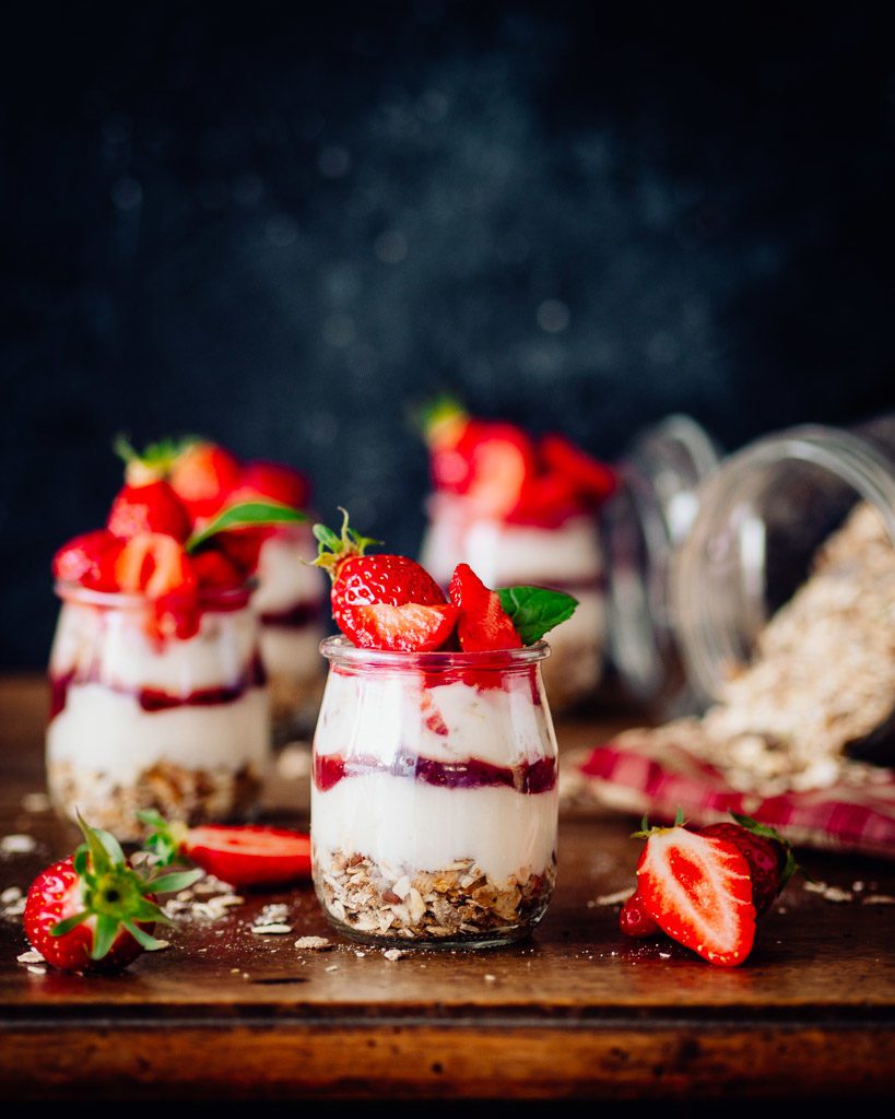Photographe culinaire - Parfait fraises