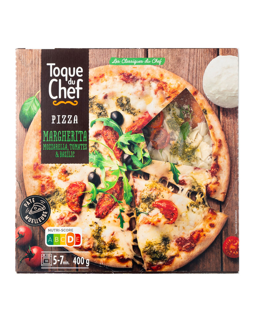 Packaging de la Pizza Margherita de la marque Toque du Chef