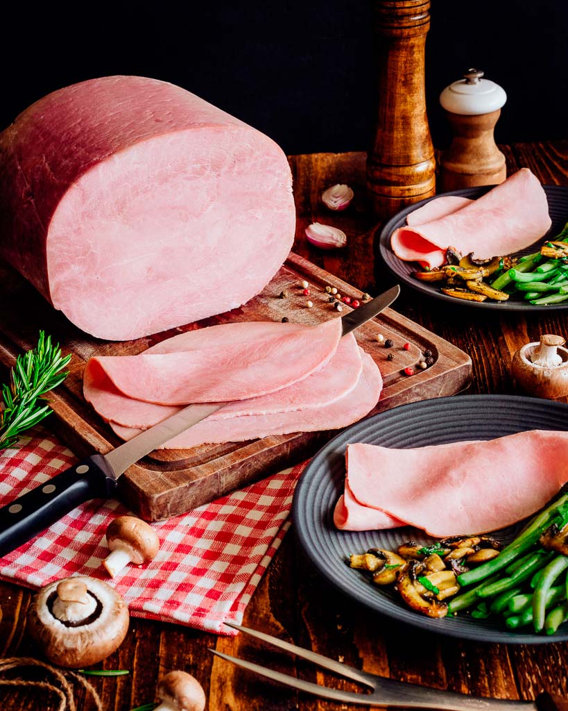 Photographie de mise en scène de jambon